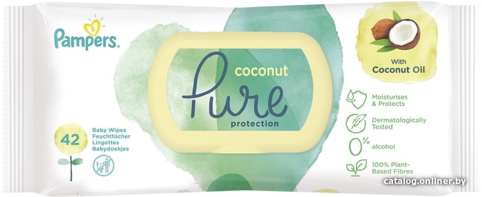 

Pampers Coconut Pure (42 шт)