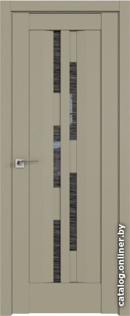 

Межкомнатная дверь ProfilDoors 30U 60x200 (шелгрэй, стекло дождь черный)