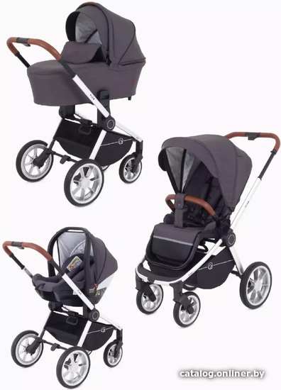 

Универсальная коляска Rant Flex 2022 RA071 (3 в 1, moon grey)