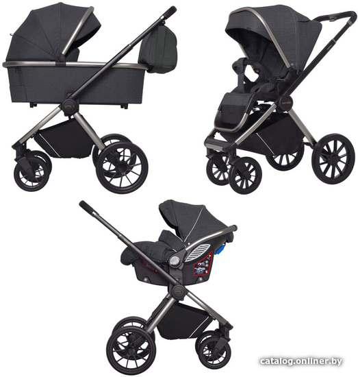 

Универсальная коляска Carrello Optima 2022 CRL-6504/1 (3 в 1, anchor grey)