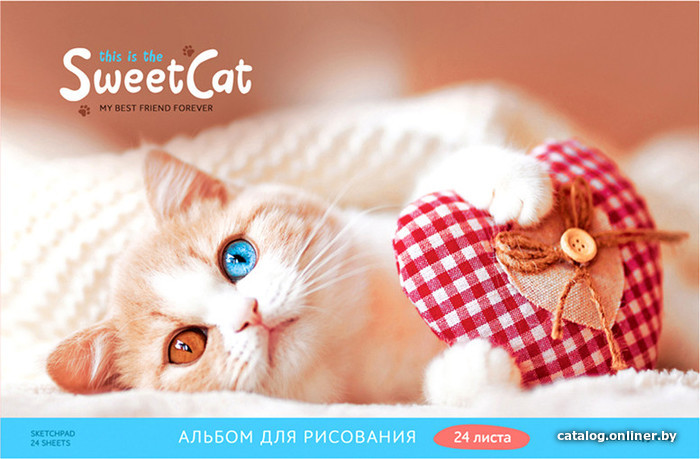 

Альбом для рисования ArtSpace Питомцы. Котик А24_36000 (24 л)