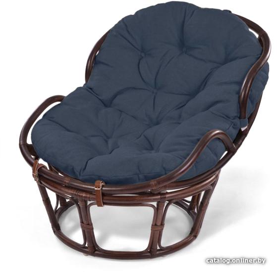 

Кресло Мир Ротанга Papasan mini 23/03 (шоколад/синий)