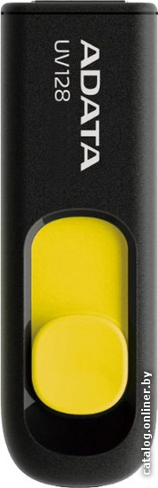

USB Flash A-Data DashDrive UV128 64GB (черный/желтый)