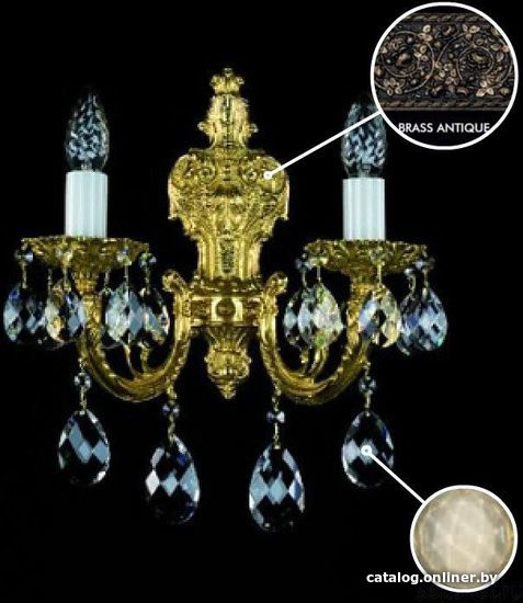 

Бра ArtGlass Condolisa Ii. Brass Antique Ce - 8007
