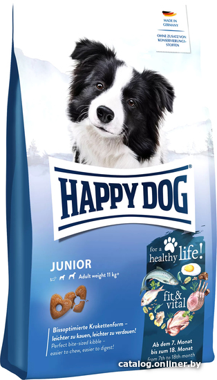 

Сухой корм для собак Happy Dog Junior fit & vital 4 кг