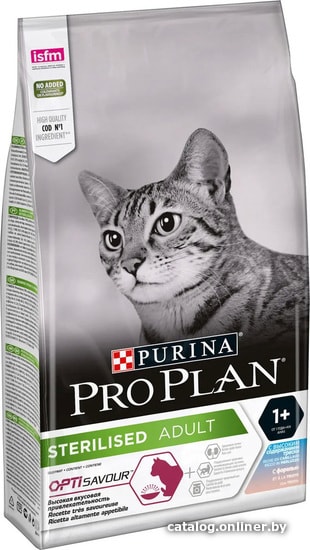 

Сухой корм для кошек Pro Plan Sterilised Adult OptiSavour с треской и форелью 10 кг