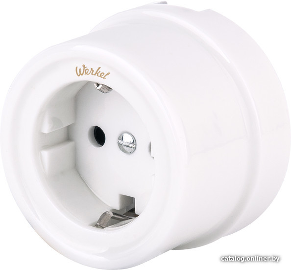 

Розетка Werkel Retro WL18-03-01 (белый)