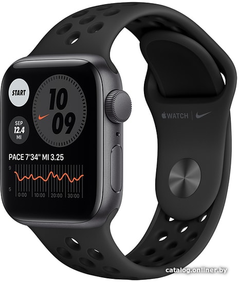 

Умные часы Apple Watch Series 6 Nike 40 мм (алюминий серый космос/антрацит)