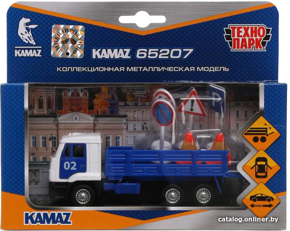 

Грузовик Технопарк KAMAZ 65207 SB-16-89-B2+SIGNS-WB