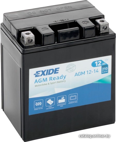 

Мотоциклетный аккумулятор Exide AGM12-14 (12 А·ч)