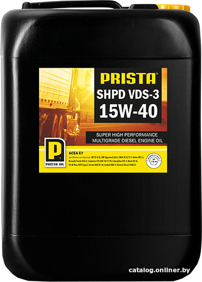 

Моторное масло Prista SHPD VDS-3 15W-40 20л