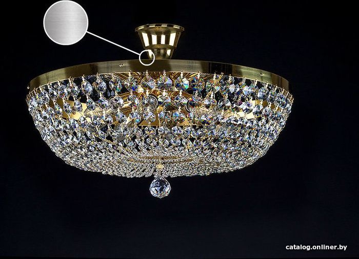 

Припотолочная люстра ArtGlass Geena Dia 500 Nickel Sp