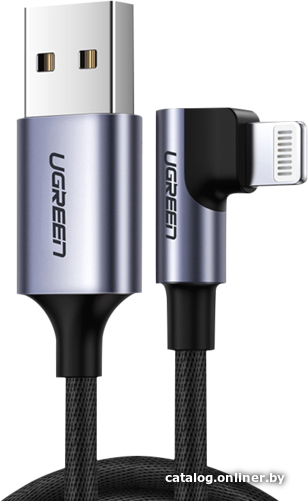 

Кабель Ugreen US299 60770 USB Type-A - Lightning (1.5 м, черный)