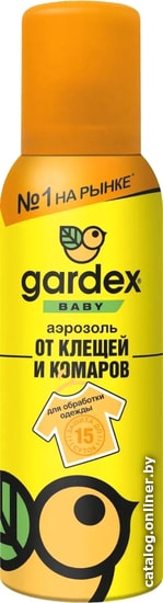 

Аэрозоль против насекомых Gardex Baby 0148 от клещей и комаров 100 мл