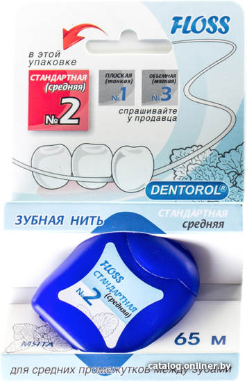 

Зубная нить Dentorol N2 Стандартная средняя (65 м)