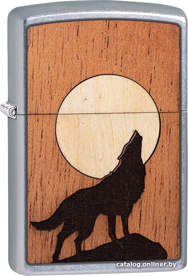 

Зажигалка Zippo 49043 Woodchuck USA Howling Wolf