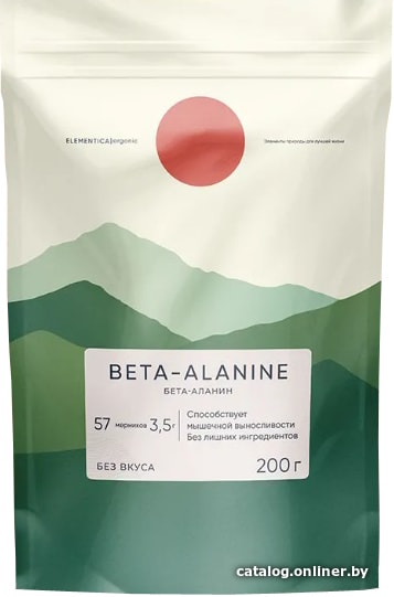 

Бета-аланин Elementica Organic Beta-Alanine (200г, без вкуса)