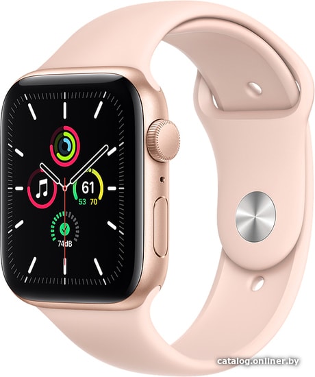 

Умные часы Apple Watch SE 44 мм (алюминий золотистый/розовый песок)