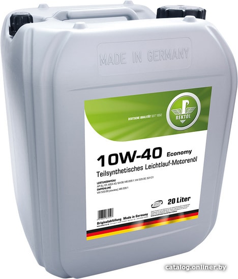 

Моторное масло Rektol 10W-40 Economy 20л