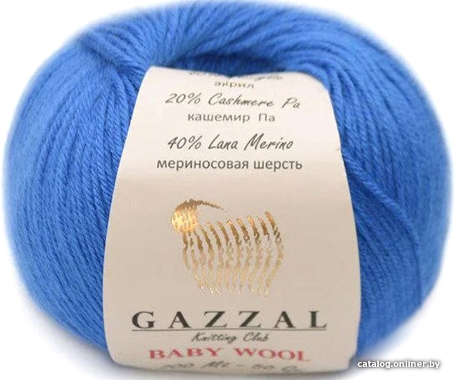 

Пряжа для вязания Gazzal Baby Wool Xl 830 (васильковый)