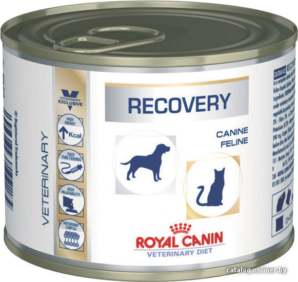

Консервированный корм для кошек Royal Canin Recovery в банке 0.195 кг