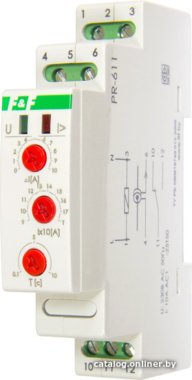 

Реле тока Евроавтоматика F&F PR-611-02 EA03.004.004