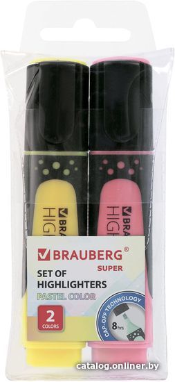

Набор маркеров BRAUBERG Super pastel 151754 (2 шт.)