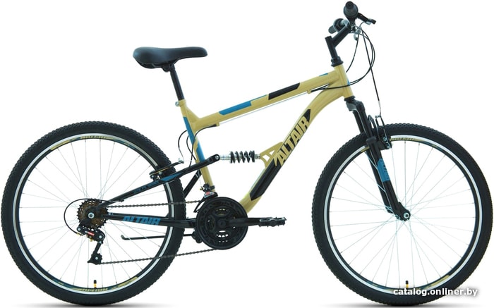 

Велосипед Altair MTB FS 26 1.0 р.16 2021 (бежевый/черный)