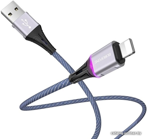 

Кабель Borofone BU25 Lightning (синий)