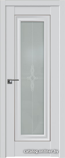 

Межкомнатная дверь ProfilDoors 24U 60x200 (аляска/узор матовое/серебро)