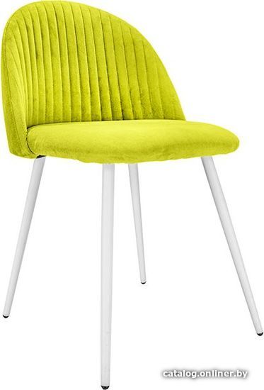 

Стул с подлокотниками King Style 123 White (велюр, оливковый)