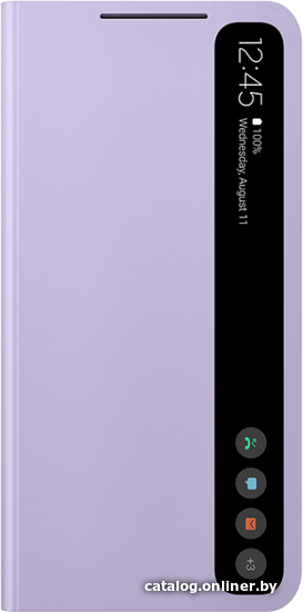 

Чехол для телефона Samsung Smart Clear View Cover S21 FE (фиолетовый)