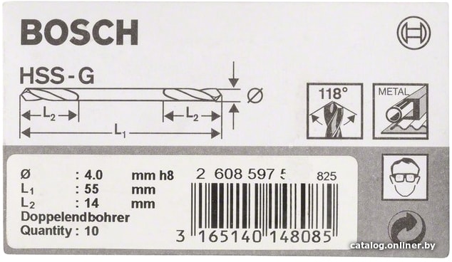 

Набор оснастки Bosch 2608597588 (10 предметов)