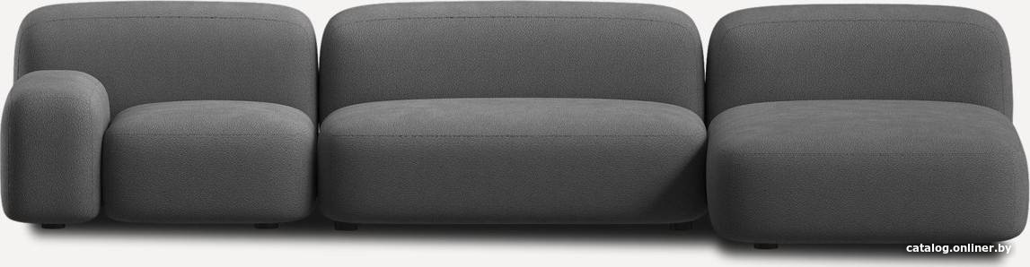 

Модульный диван Divan Риббл-3 Bucle Grafit 221072 (серый)