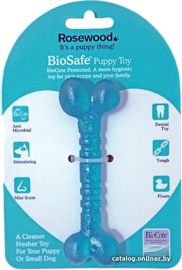 

Игрушка для собак Rosewood BioSafe Puppy Bone 43101 (голубой)