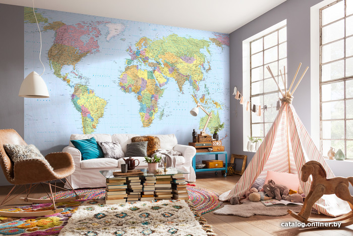 

Фотообои Komar World Map XXL4-038