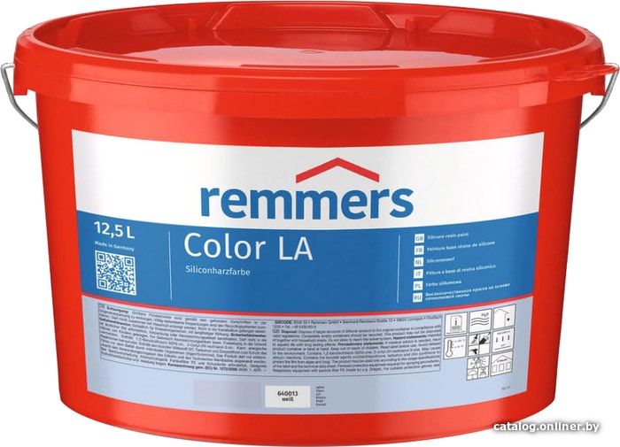 

Краска Remmers Color LA 12.5 л (6400, белый)