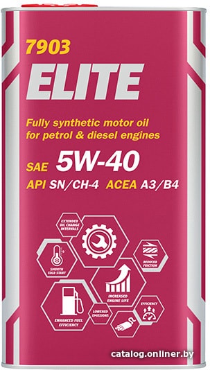 

Моторное масло Mannol ELITE 5W-40 4л (металл)