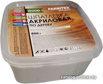 

Шпатлевка Farbitex Profi Wood по дереву (венге, 800 г)