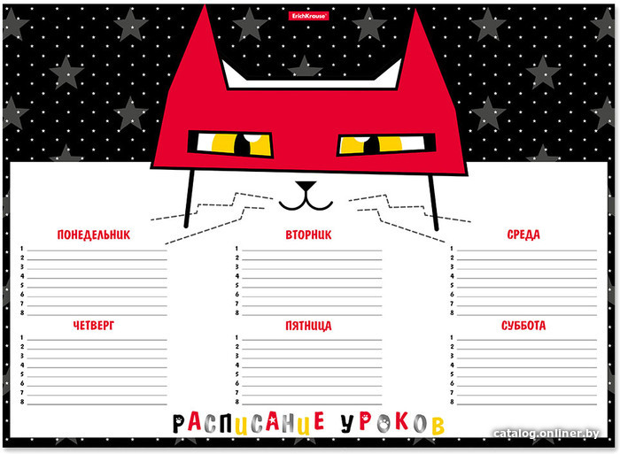

Расписание уроков Erich Krause Super Hero А3 001030100-49714