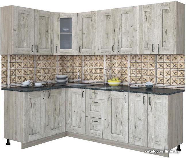 

Готовая кухня Интерлиния Мила Хольц 14x24 (дуб серый)