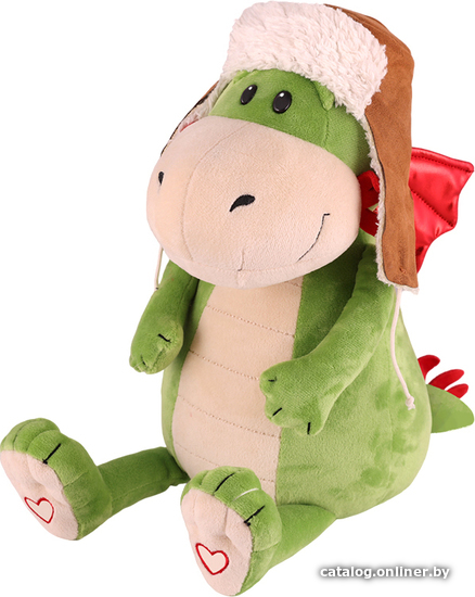 

Классическая игрушка Maxitoys Дракон Гарольд в ушанке MT-MRT012312-2-25