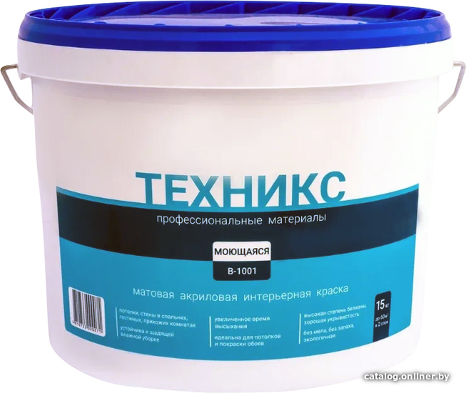 

Краска Техникс ВД-АК-2 В-1001 P 15 кг (белый, матовый)