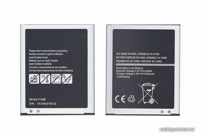

Аккумулятор для телефона RageX EB-BJ111ABE для Samsung Galaxy J1 Ace, J1 Ace Neo 1800мАч