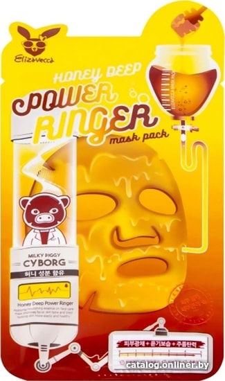 

Elizavecca Набор тканевых масок Honey Deep Power Ringer 10 шт