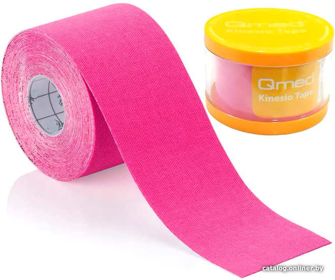 

Тейп Qmed Kinesio Tape 5 см x 5 м (розовый)