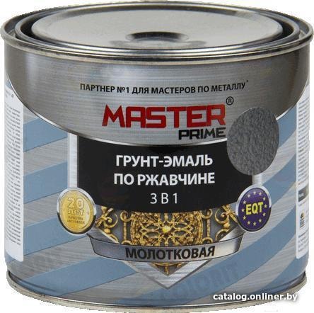 

Грунт-эмаль Master Prime Молотковая 3 в 1 2 л (полуматовый шоколадный)