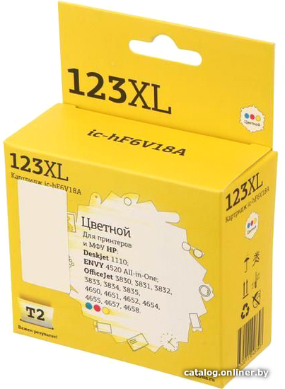 

Картридж T2 IC-HF6V18A (аналог HP 123XL F6V18AE)