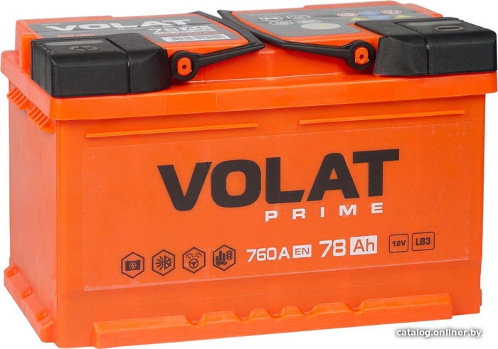 

Автомобильный аккумулятор VOLAT Prime L (78 А·ч)