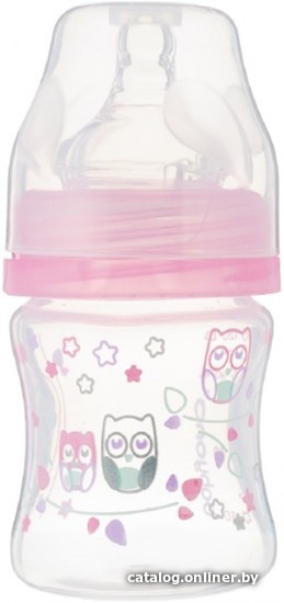 

Бутылочка для кормления BabyOno Антиколиковая с широким горлышком 402/02 (120 мл, розовый)